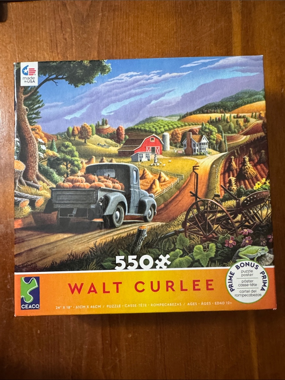 Walt Curlee Jigsaw Puzzle by CEACO 550 Complete! Like New